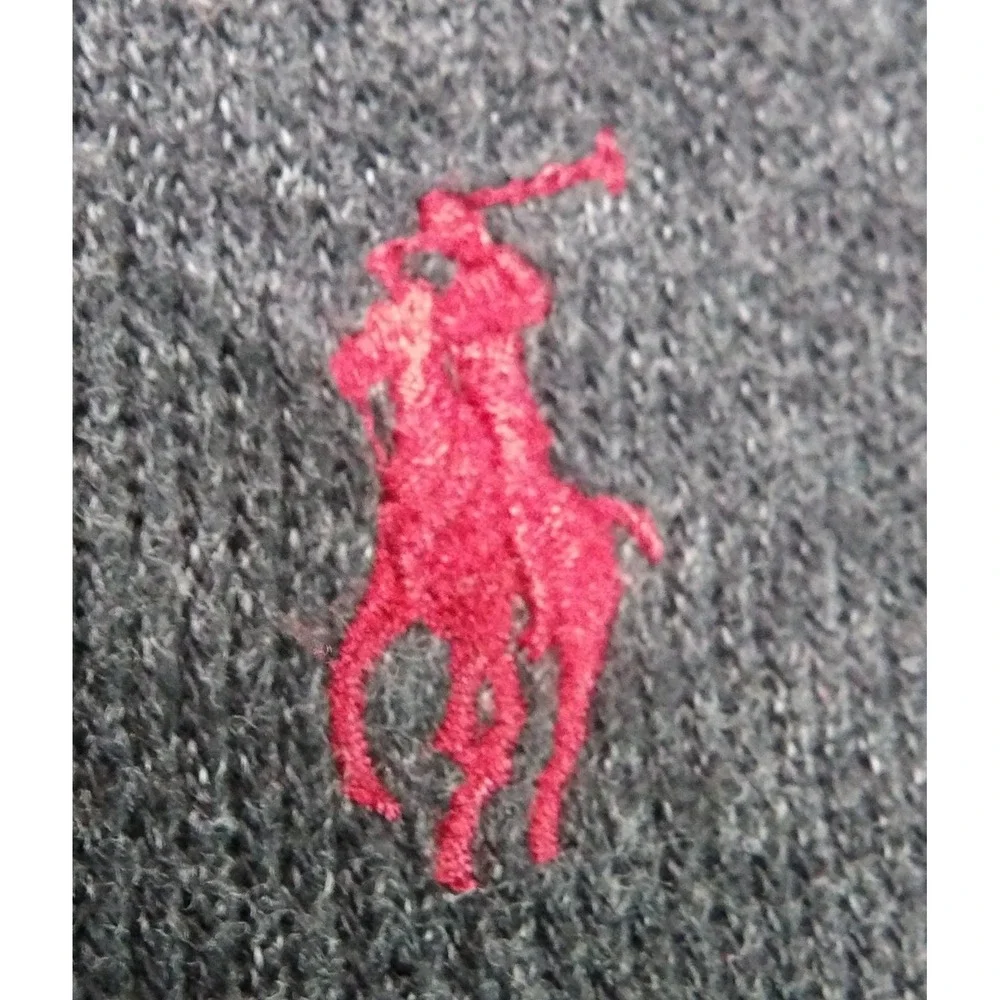 Polo Ralph Lauren Quarter Zip Sweater Men XXL Gray Pima Cotton Pony Pullover Top